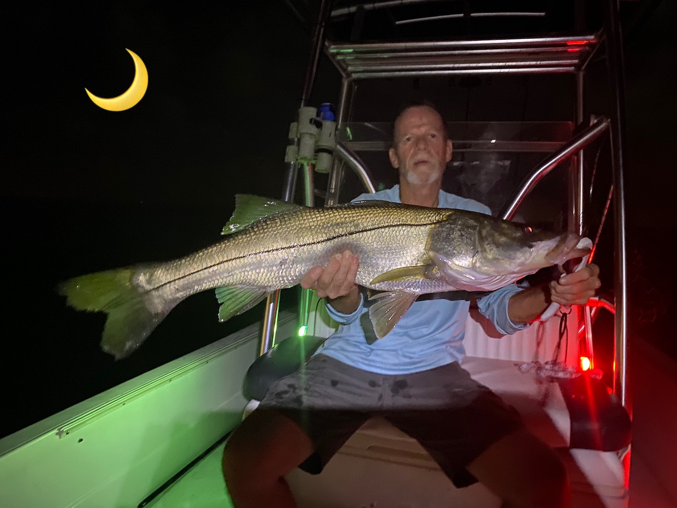 catching snook at night near cape coral